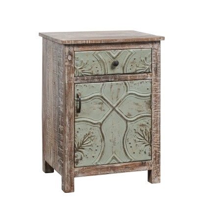 Classic Home Ogden 1Dwr 1Dr Nightstand Teal Model 52010479