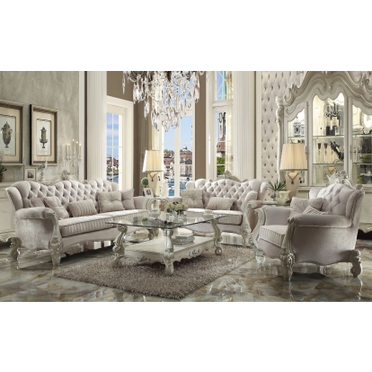 ACME Versailles Sofa With 5 Pillows Model 52105