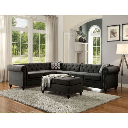 ACME Aurelia II Sectional Sofa With 2 Pillows Model 52375