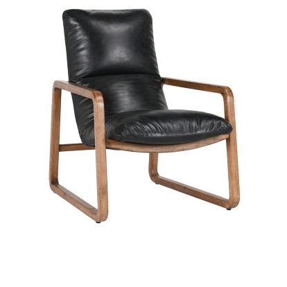 Classic Home Atticus Accent Chair Jet Black Model 53004588