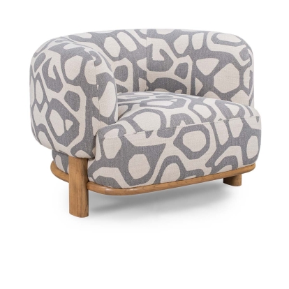 Classic Home Pasadena Accent Chair Gray/White Model 53004705
