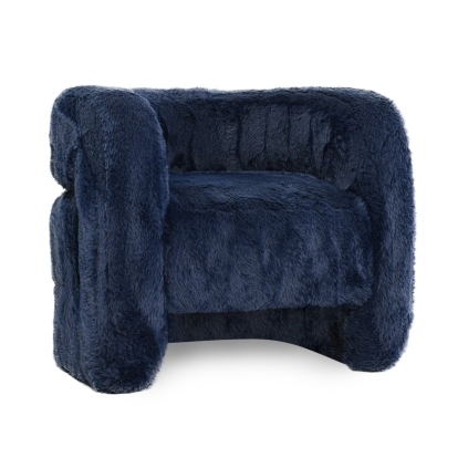 Classic Home Teddy Plush Accent Chair Beige Blue Model 53006052