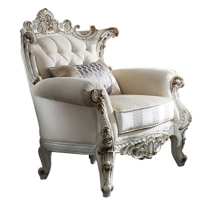 ACME Picardy II Chair With Pillow Model 53462