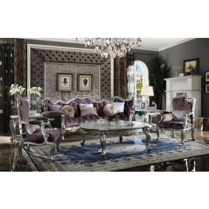 ACME Picardy Sofa With 8 Pillows Model 53465