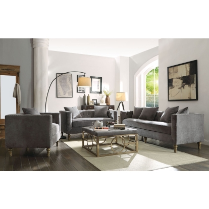 ACME Sidonia Sofa With 4 Pillows Model 53580