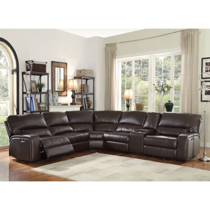 ACME Saul Power Motion Sectional Sofa Model 54155