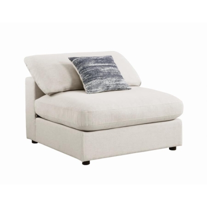 Coaster Serene Upholstered Armless Chair Beige Model 551321
