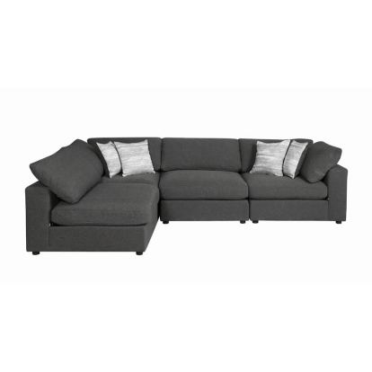 Coaster Serene Upholstered Corner Charcoal Model 551325