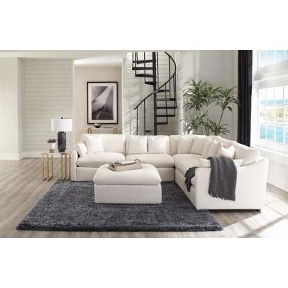 Coaster Hobson 6-piece Reversible Cushion Modular Sectional Off-White Model 551451-SET