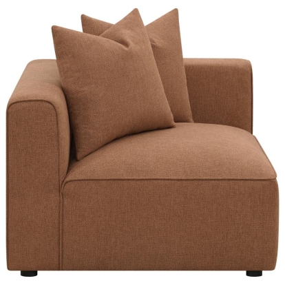 Coaster Jennifer Upholstered Corner Terracotta Model 551592