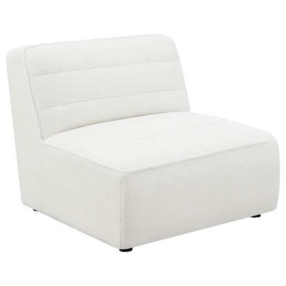 Coaster Sunny Upholstered Armless Chair Natural Model 551621
