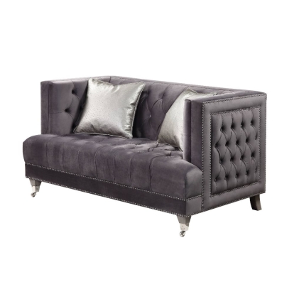 ACME Hegio Loveseat With 2 Pillows Model 55266