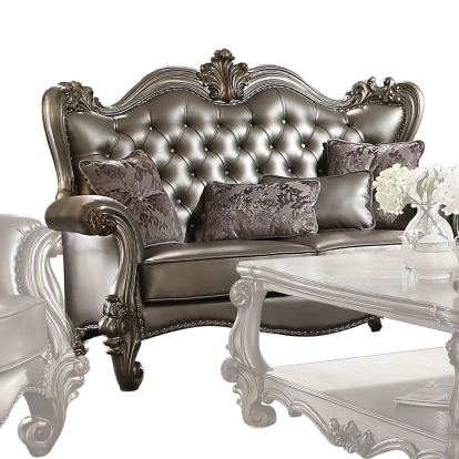 ACME Versailles Loveseat With 4 Pillows Model 56821