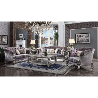 ACME Versailles Sofa With 7 Pillows Model 56825