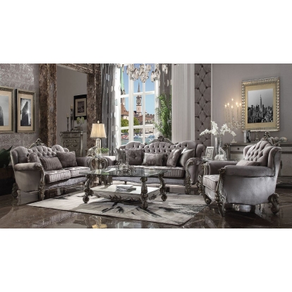 ACME Versailles Sofa With 5 Pillows Model 56840