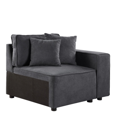 ACME Silvester Modular - Right Facing Chair With 2 Pillows Model 56872