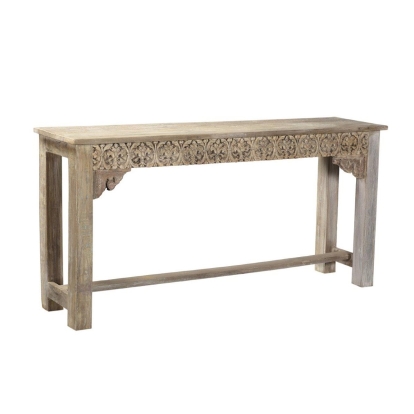 Classic Home Alta 94" Carved Panel Console Table Model 59011963