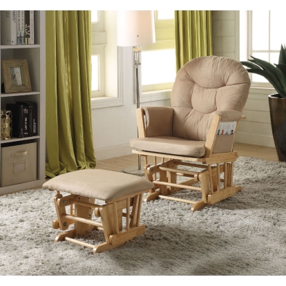 ACME Rehan Glider Chair & Ottoman Model 59332
