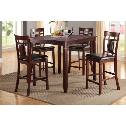 Poundex 5-Pcs Counter Height Set Model F2252