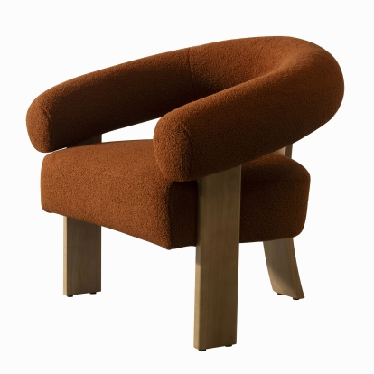 VIG Furniture Brown Accent Chair SKU VGHM-ST298-RUST - Product ID 81911