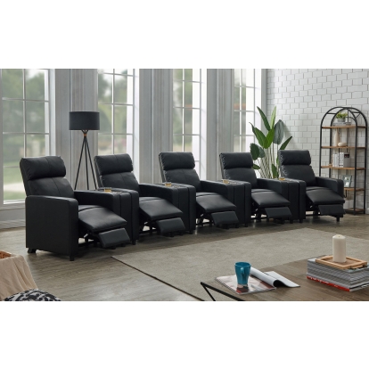 Coaster Toohey Contemporary Theater Seating - Overall Model 600181-S5A