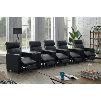 Coaster Toohey Contemporary Theater Seating - Overall Model 600181-S5B