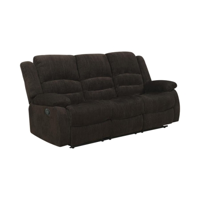 Coaster Gordon Pillow Top Arm Motion Sofa Chocolate Model 601461
