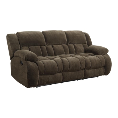Coaster Weissman Pillow Top Arm Motion Sofa Chocolate Model 601924