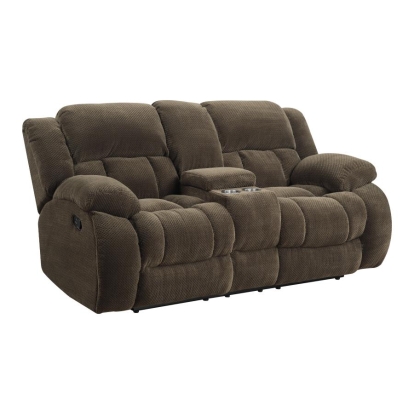 Coaster Weissman Motion Loveseat with Console Chocolate Model 601925