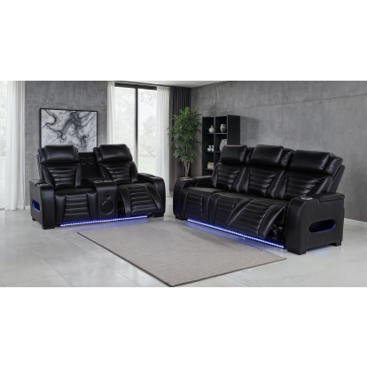 Coaster Zuma Contemporary Dual Power Reclining Sofa Model 603251Pp-S2