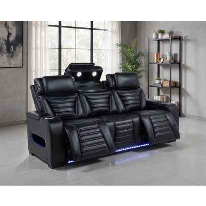 Coaster Zuma Contemporary Dual Power Reclining Sofa Model 603251Pp