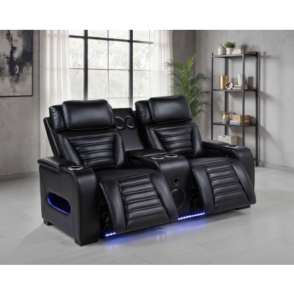 Coaster Zuma Contemporary Dual Power Reclining Loveseat Model 603252Pp