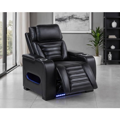 Coaster Zuma Contemporary Dual Power Glider Recliner Model 603253Pp