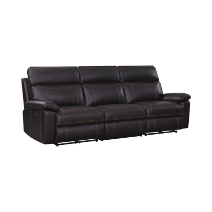 Coaster Albany Upholstered Power Reclining Seat and Power Headrest Sofa Model 603291PP