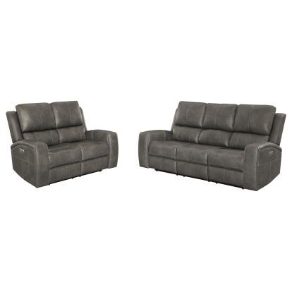 Coaster Brickston Transitional Triple Power Reclining Sofa Model 603431Ppp-S2