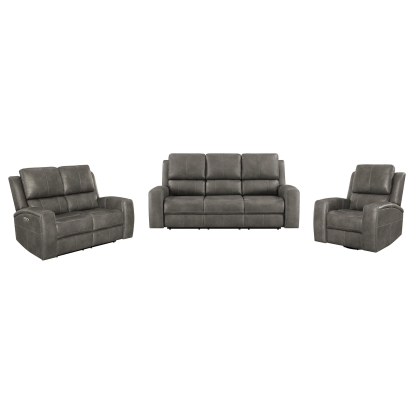Coaster Brickston Transitional Triple Power Reclining Sofa Model 603431Ppp-S3