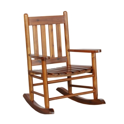 Coaster Annie Slat Back Youth Rocking Chair Golden Brown Model 609452