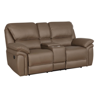 Coaster Breton Upholstered Tufted Back Motion Loveseat Model 651342