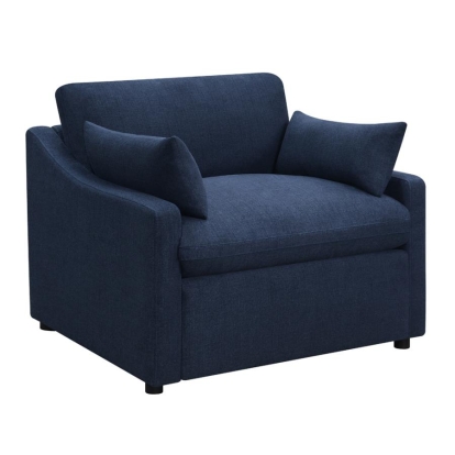 Coaster Destino Cushion Back Power Recliner Midnight Blue Model 651552P