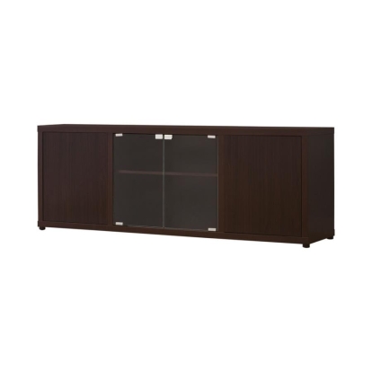 Coaster Ames Rectangular TV Console with Magnetic-push Doors Cappuccino Model 700886