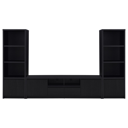 Coaster Winfield Contemporary Black Entertainment Center - Overall Model 706223-Set