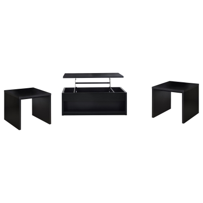 Coaster Knapp Contemporary Black Lift Top Coffee Table Model 706228-S3