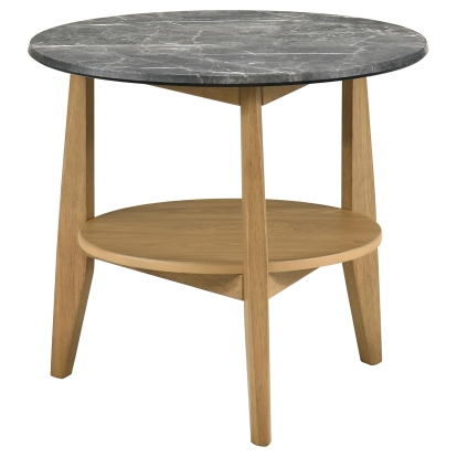 Coaster Bradley Mid-Century Modern Grey End Table Model 706447