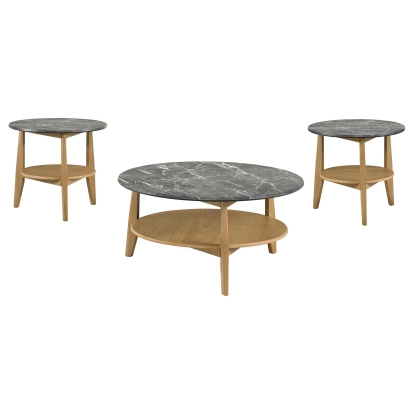 Coaster Bradley Mid-Century Modern Grey End Table Model 706448-S3