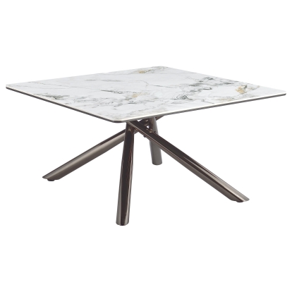 Coaster Carvell Contemporary Mirage White Coffee Table Model 708138