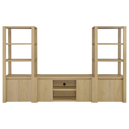 Coaster Laurelton Transitional Light Oak Entertainment Center - Overall Model 708222-Set