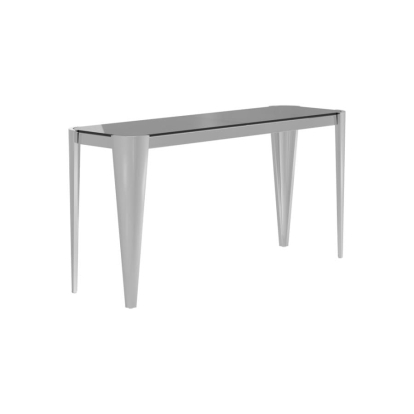 Coaster Rectangle Glass Top Sofa Table Silver and Grey Model 709649