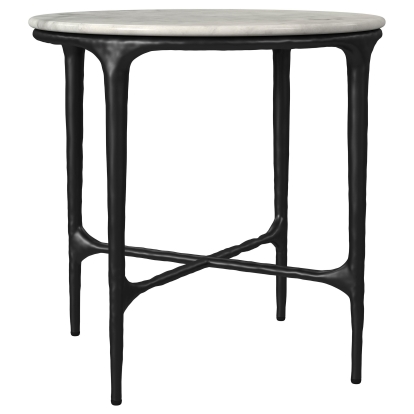 Coaster Hermas Modern Classics White Marble End Table Model 710737