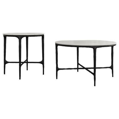 Coaster Hermas Modern Classics White Marble Coffee Table Model 710738-S2