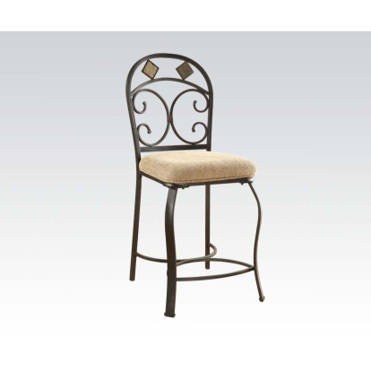 ACME Kiele Counter Height Chair (2 Piece) Model 71158